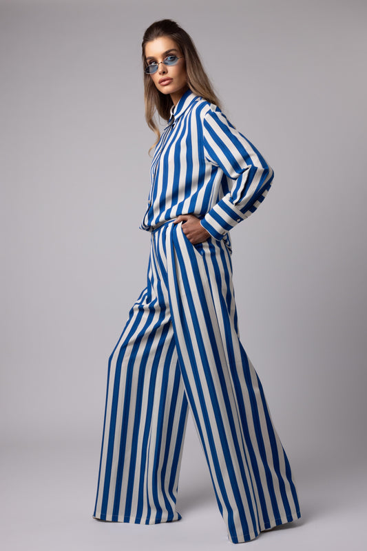 MARSEILLE - PANTS BLUE & WHITE