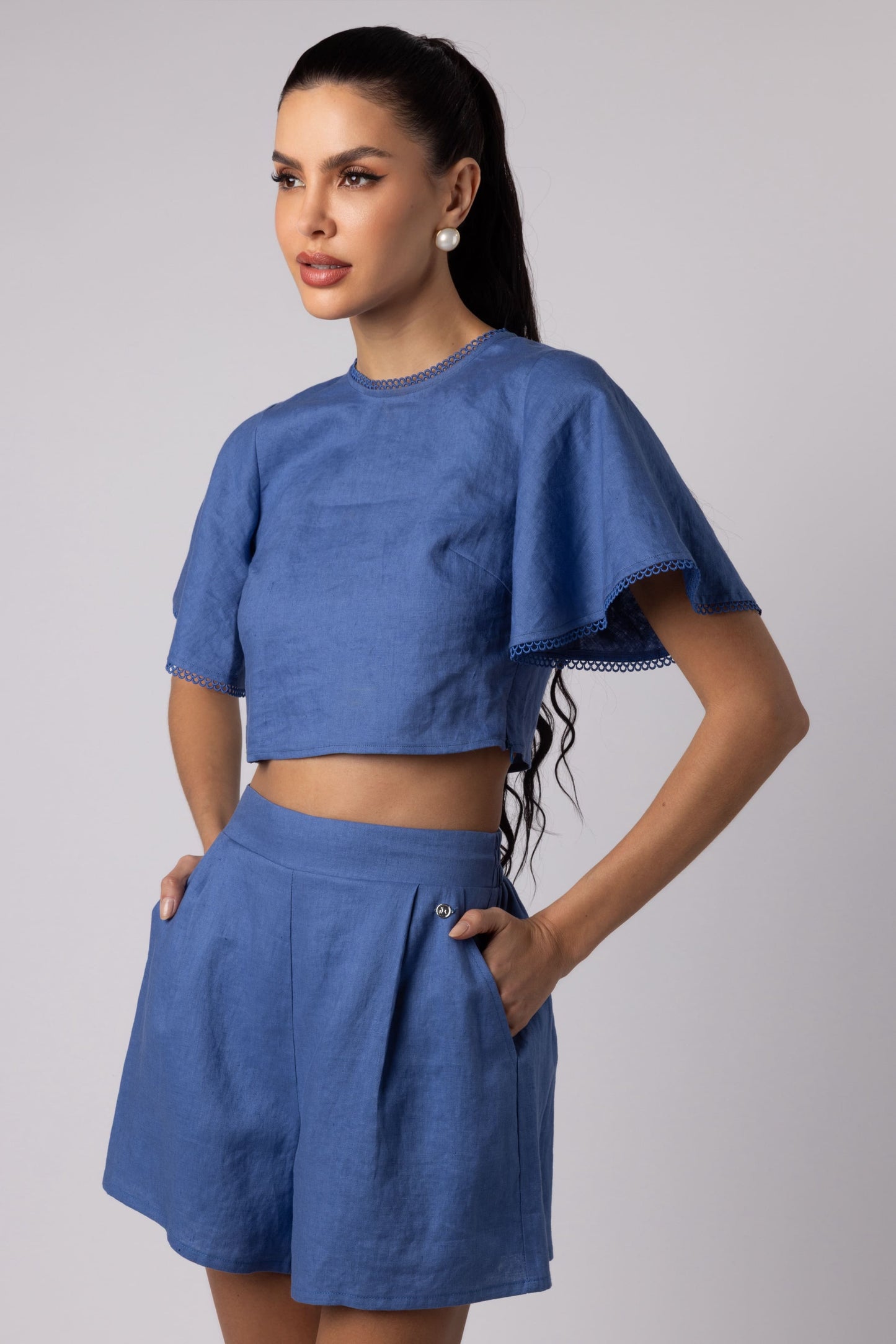 BARBARA - SHORT JEAN BLUE