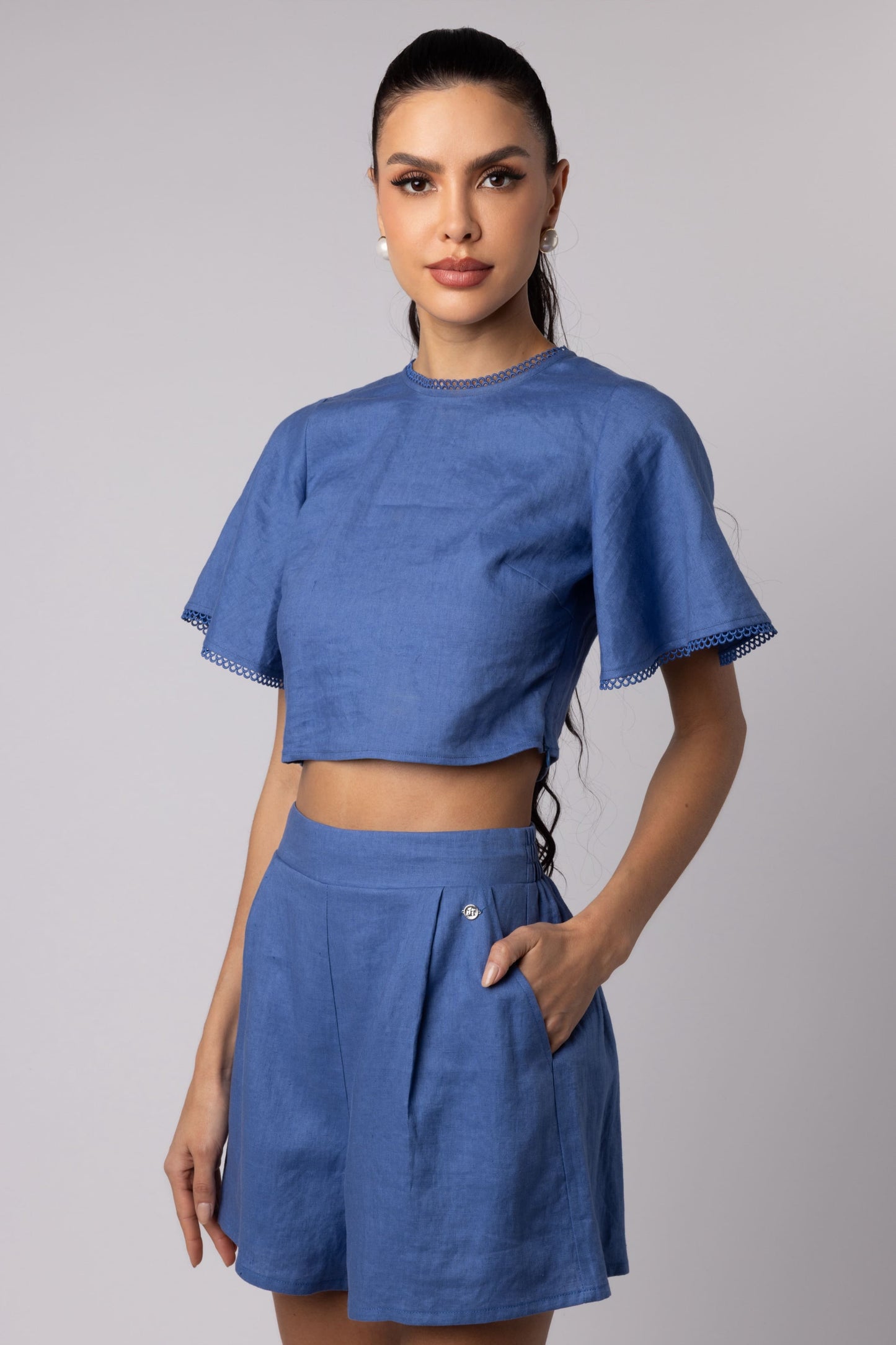 BARBARA - SHIRT JEAN BLUE
