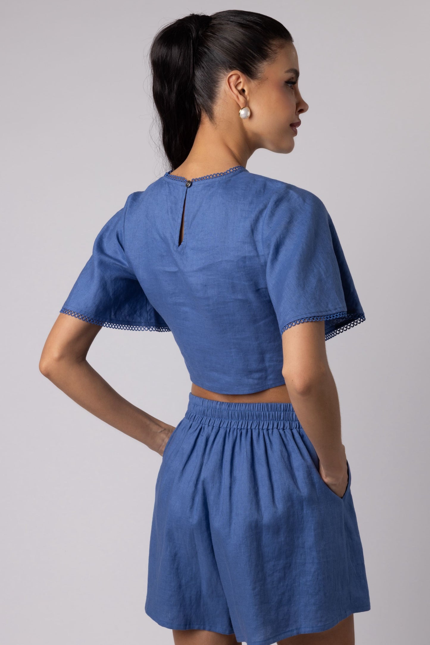 BARBARA - SHORT JEAN BLUE