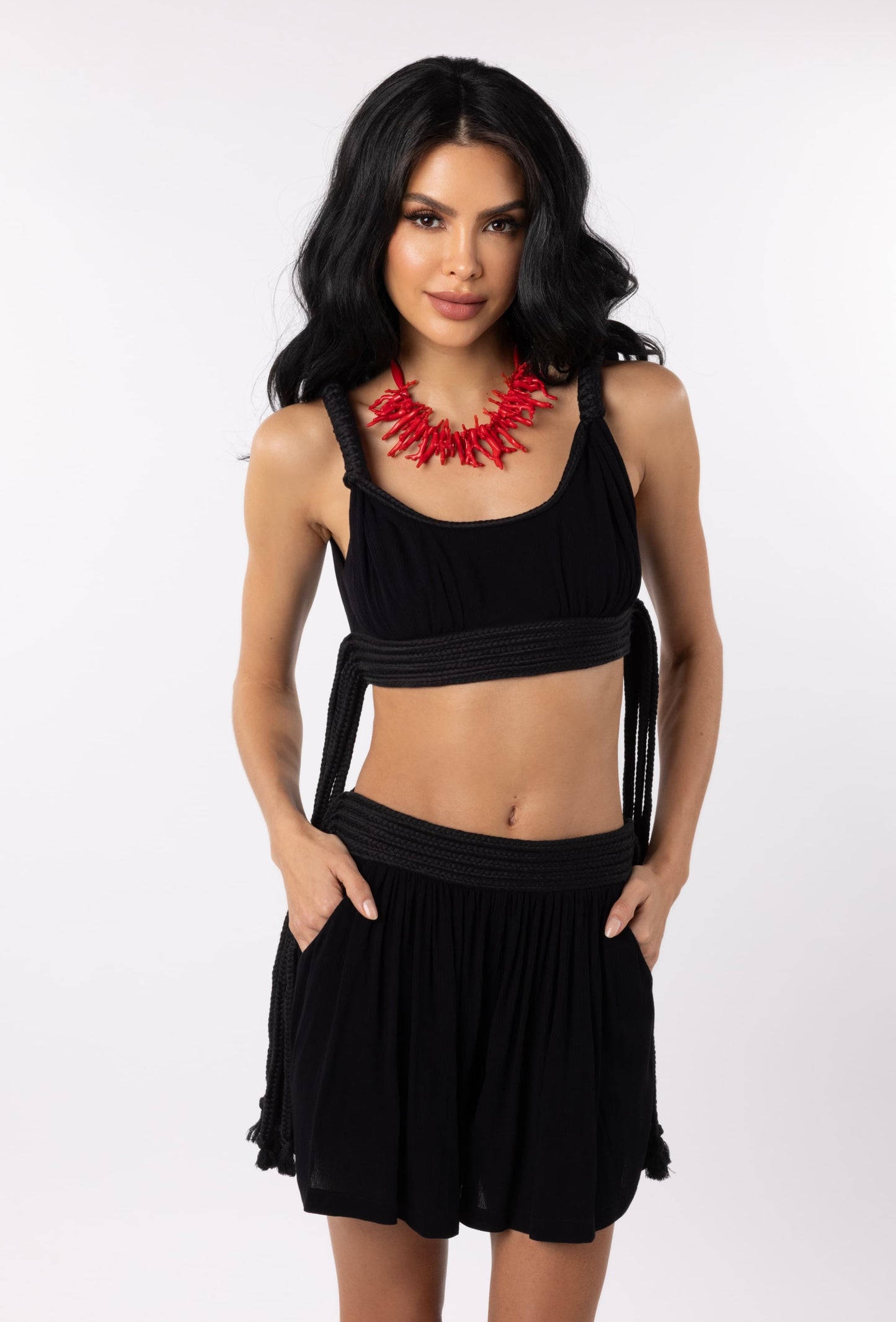 BEACH STAR - BLACK SHORT
