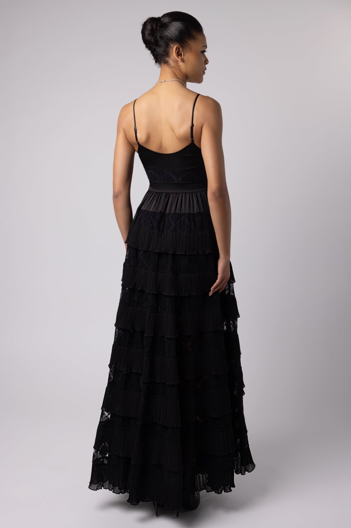 SWAN DRESS - BLACK