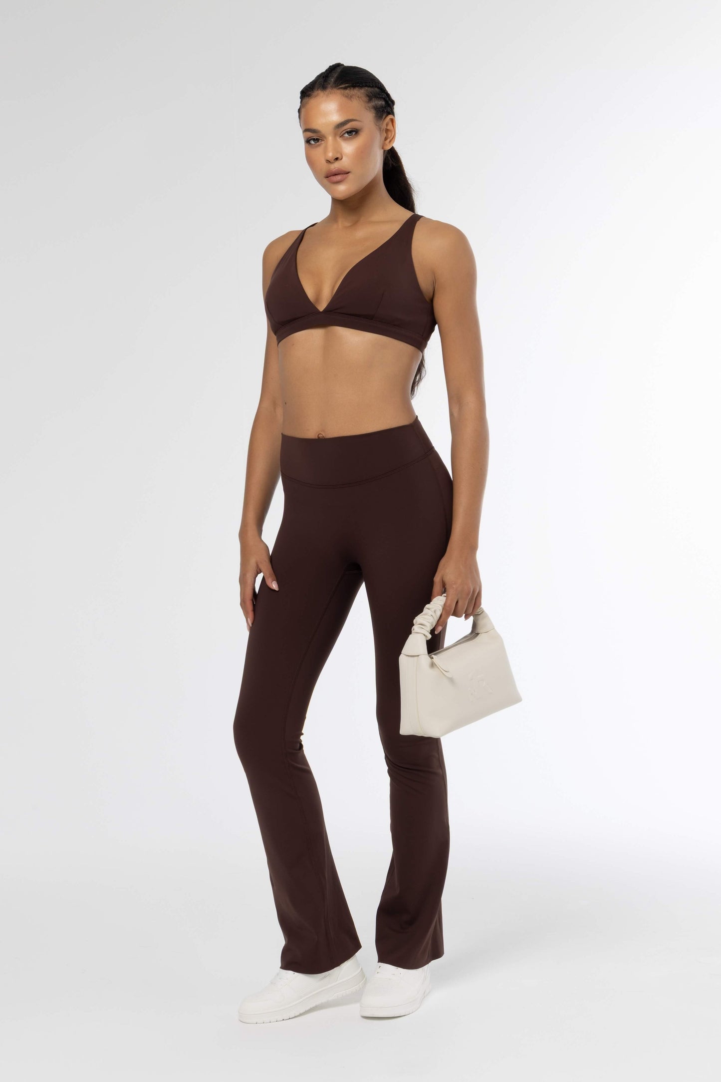 FLOW RISE - LEGGING BROWN