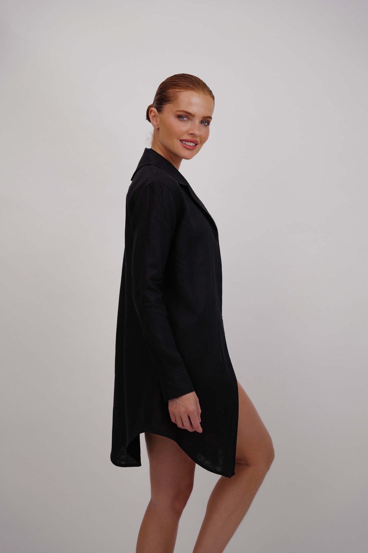 RIVIERA LINEN - BLACK