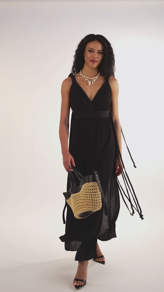 BEACH STAR - DRESS BLACK
